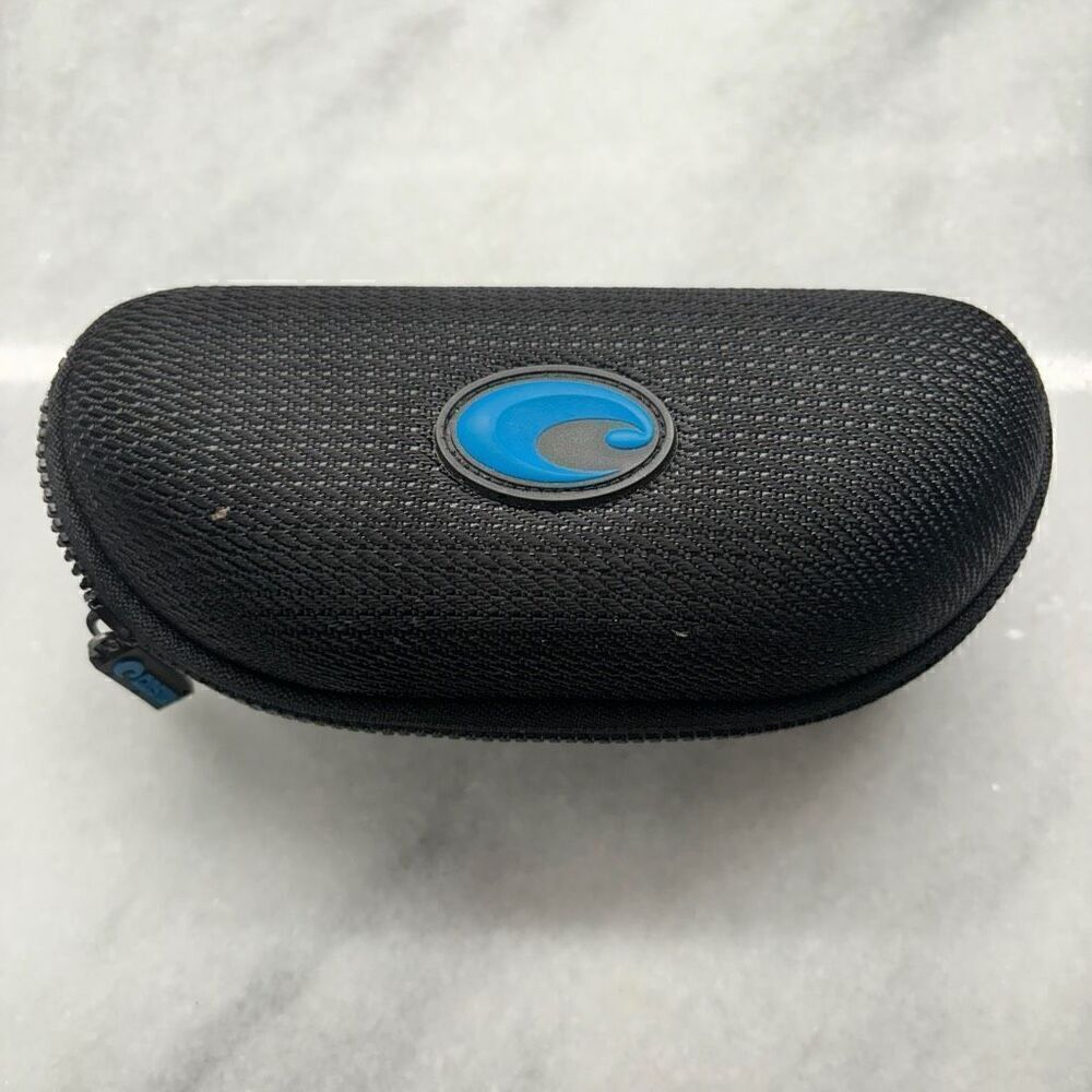 Costa Del Mar Textured Zipper Soft Lined Eyeglass Sunglasses Case Black OS